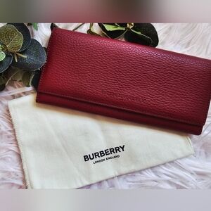 Burberry Long Red Wallet